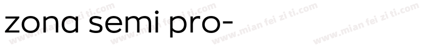 zona semi pro字体转换
